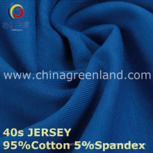 40С хлопок спандекс Джерси вязаная ткань для одежды одежда (GLLML220)